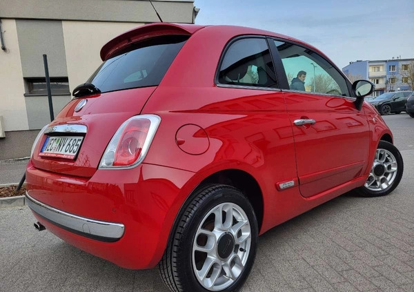 Fiat 500 cena 19500 przebieg: 174000, rok produkcji 2011 z Brzostek małe 326